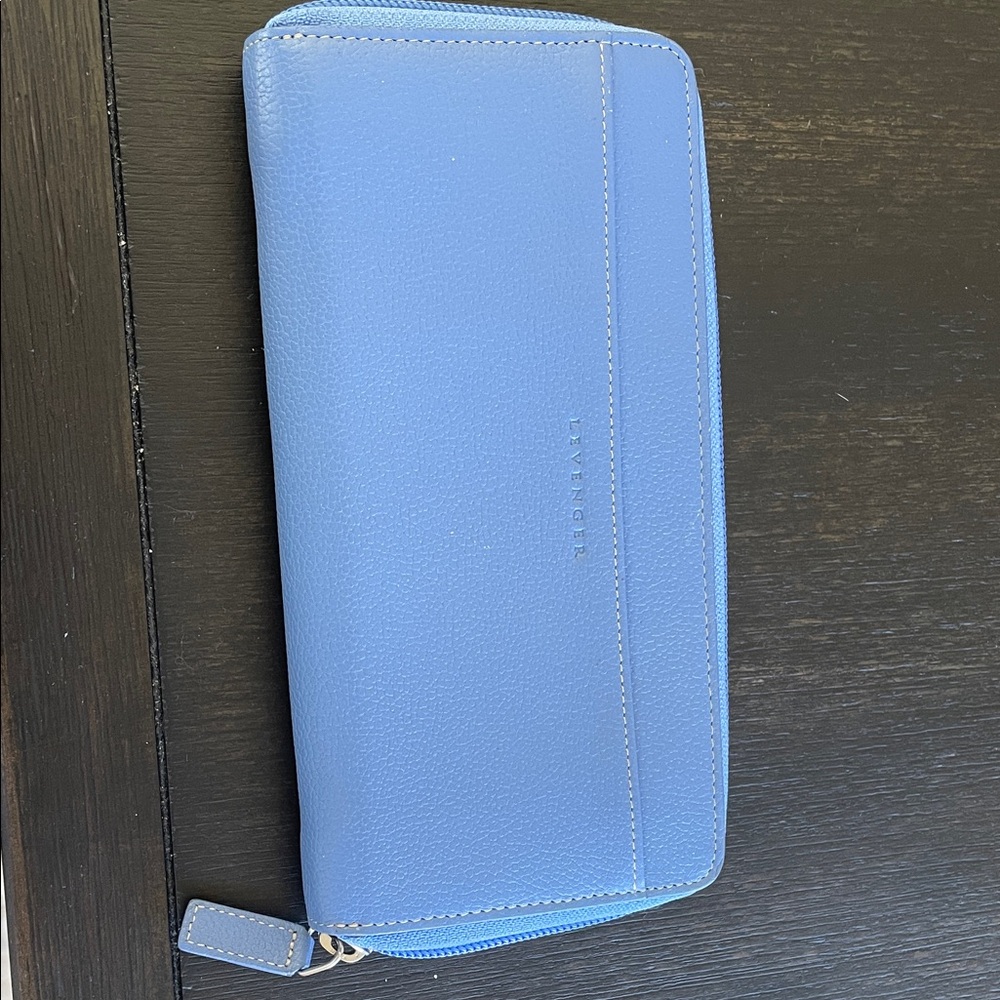 Levenge Blue Zip Wallet